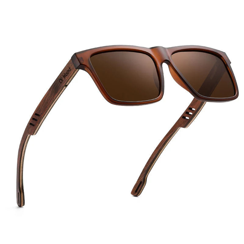 Polarized Sunglasses with Natural Bamboo Temples – Eco-Chic Style Polarized UV400