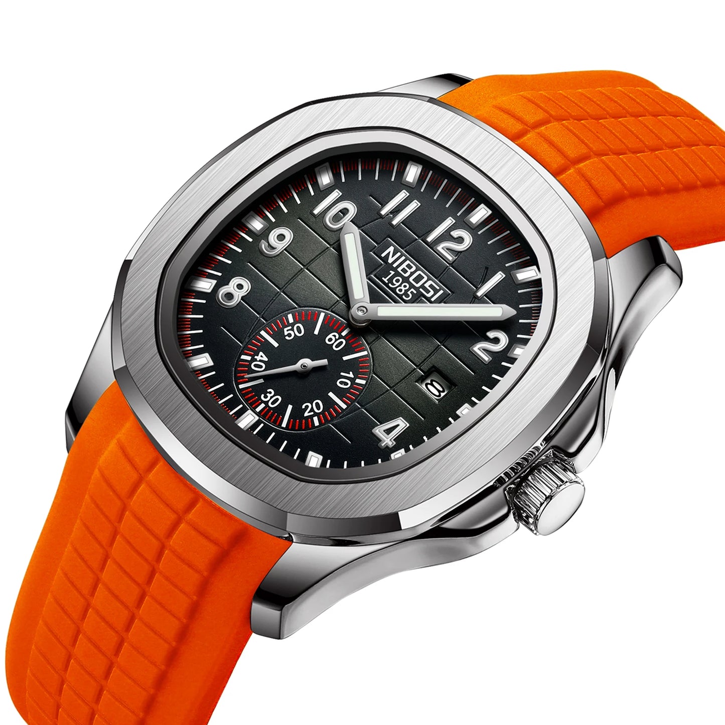 Men’s Modern Watch with Sport Strap — Bold Design for an Active Lifestyle