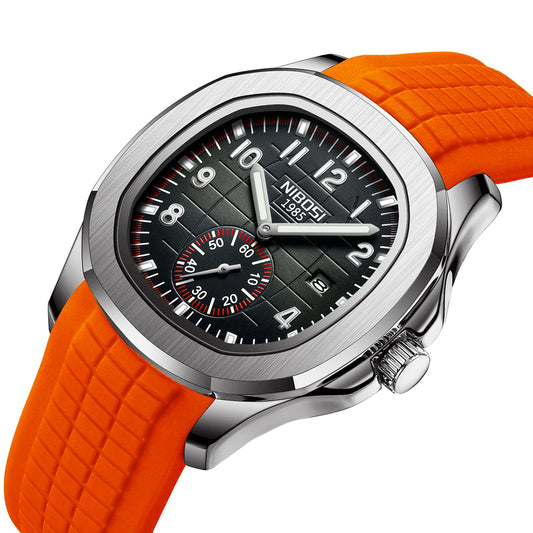Men’s Modern Watch with Sport Strap — Bold Design for an Active Lifestyle