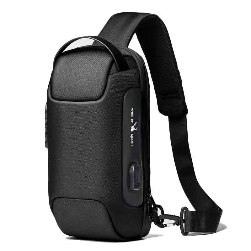 Anti-Theft Crossbody Bag with USB Charging – Modern, Secure, and Waterproof