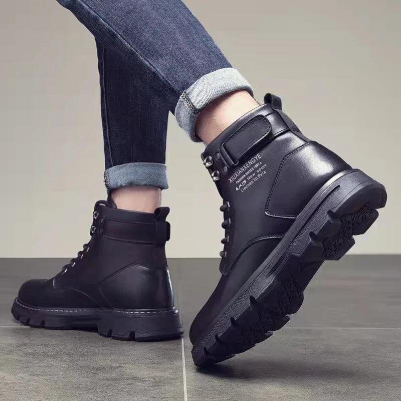 Neuer Motorradstiefel - Wasserdichter Lederstiefel