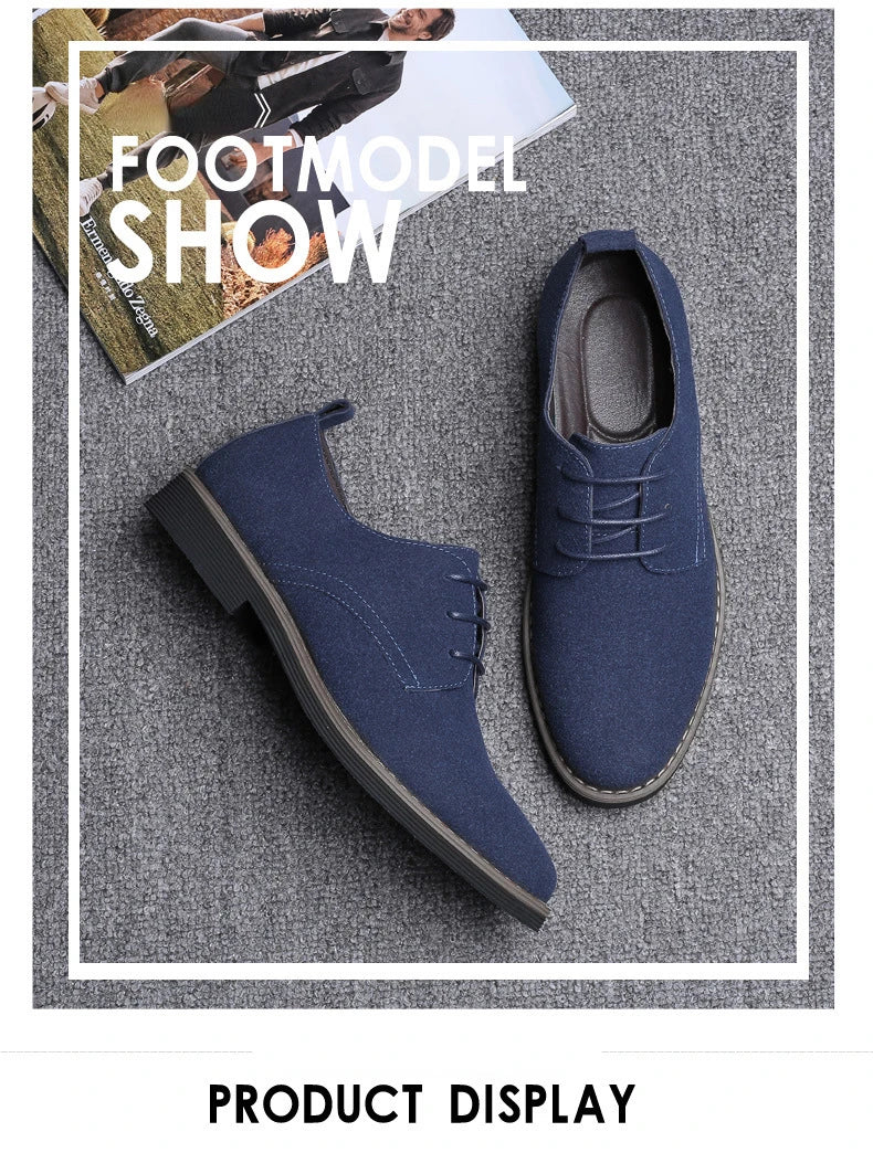 Herren Freizeitschuhe - Wildleder mit Schnürsenkeln
