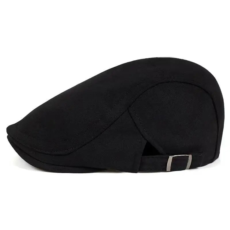 Men's Classic Beret with Subtle Side Adjustment