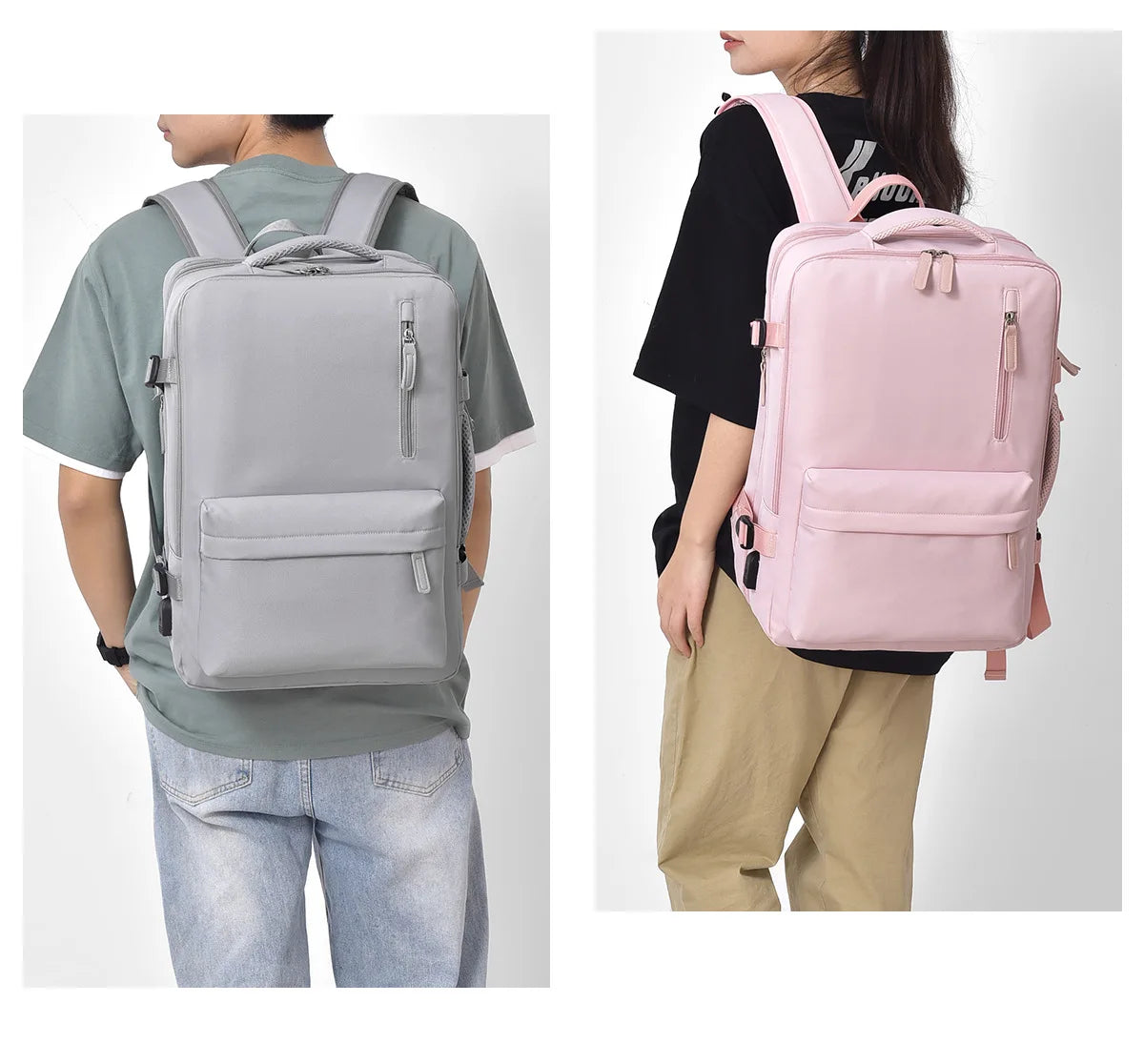 Men’s Multifunctional Backpack – Expandable, Waterproof, and Large Capacity