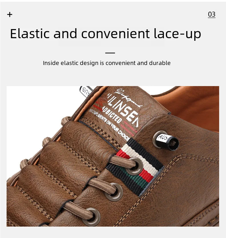 Men's Versatile Casual Shoes - Ultra Soft Leather and Pleasure