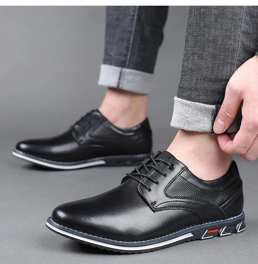 Retro Herrenschuhe - Business Brand Lederschuhe