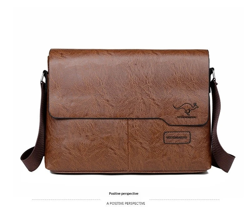 Men’s Messenger Bag – Timeless Sophistication for Stylish Men | Perfect for iPad and Laptop