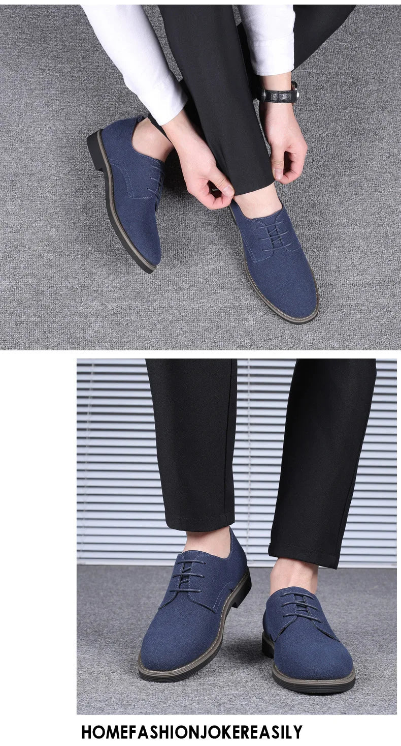 Herren Freizeitschuhe - Wildleder mit Schnürsenkeln