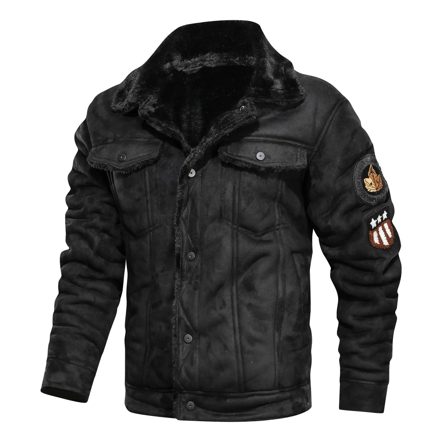 Men’s Vintage Sherpa-Lined Jacket – Rugged Winter Style