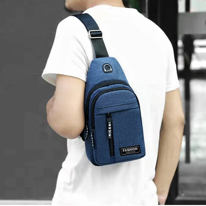Men’s Casual Crossbody Sling Bag – Lightweight Urban Chest Pack for Daily Essentials