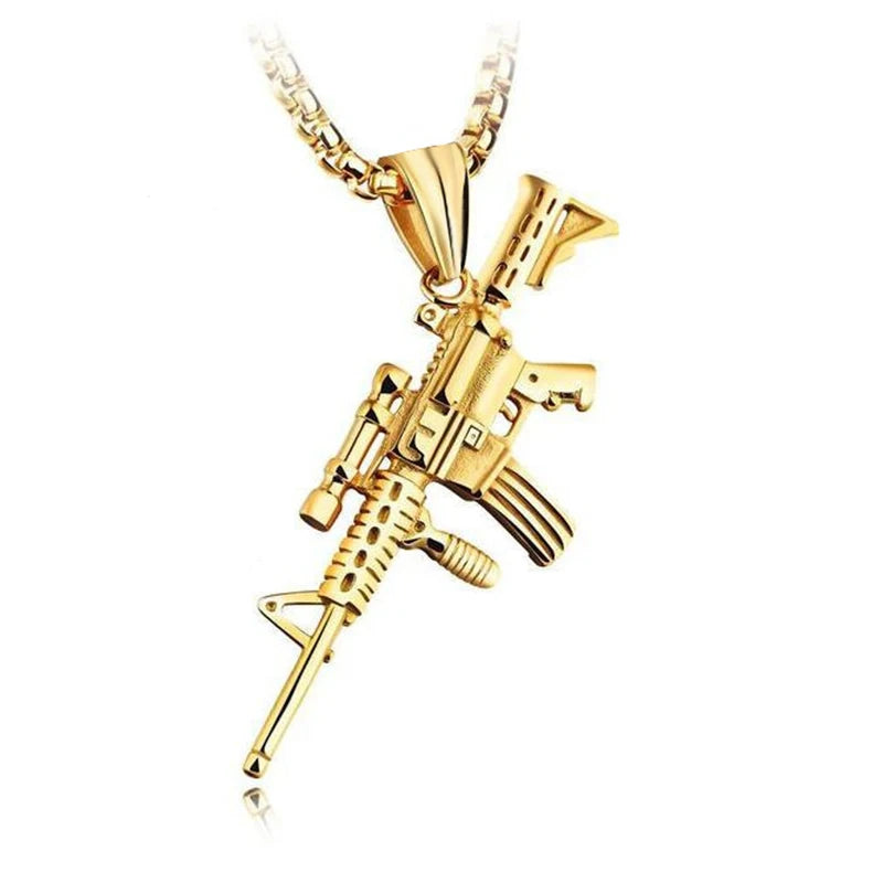Men’s Rifle Necklace – Bold and Urban Style