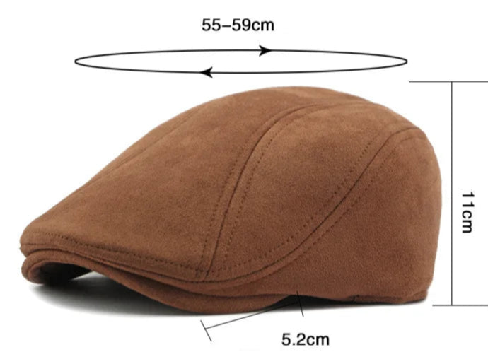 Men's Suede Beret – Elegant and Timeless Style
