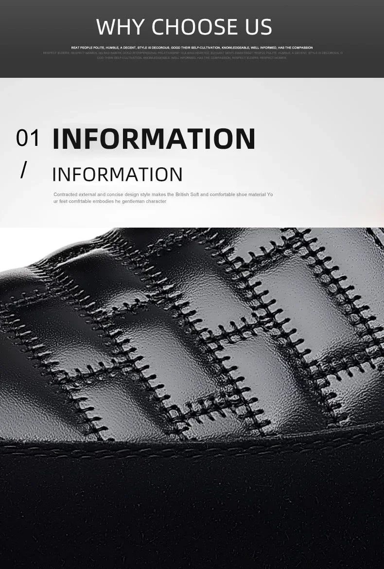 Freizeitschuhe für Herren – Klassische, atmungsaktive und genähte Abendschuhe aus Leder