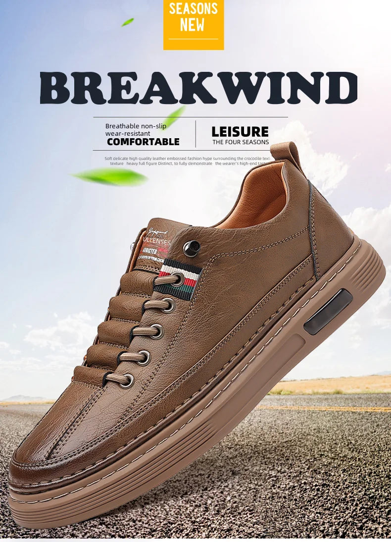 Men's Versatile Casual Shoes - Ultra Soft Leather and Pleasure