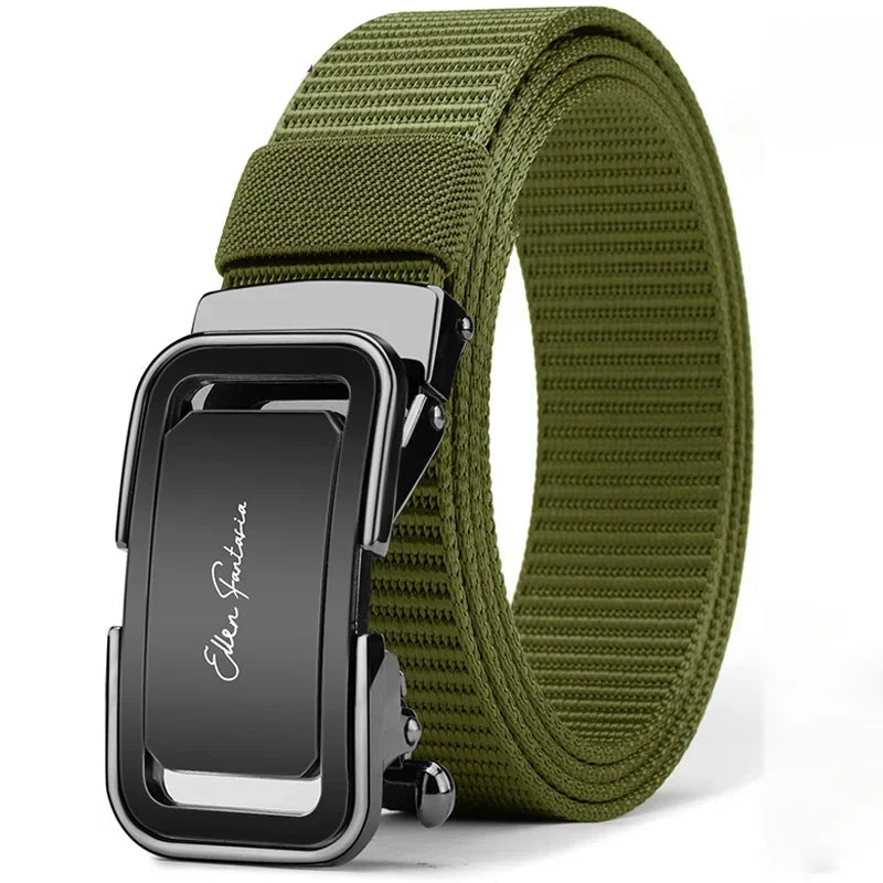 Men’s Tactical Belt with Quick-Release Metal Buckle – Heavy-Duty Nylon Strap
