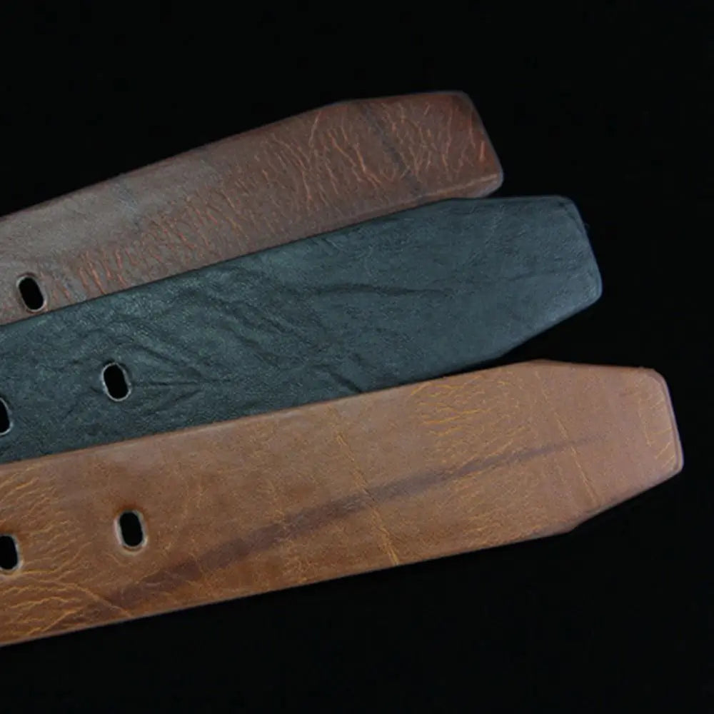 Men’s Casual Leather Belt with Classic Buckle – Durable and Versatile