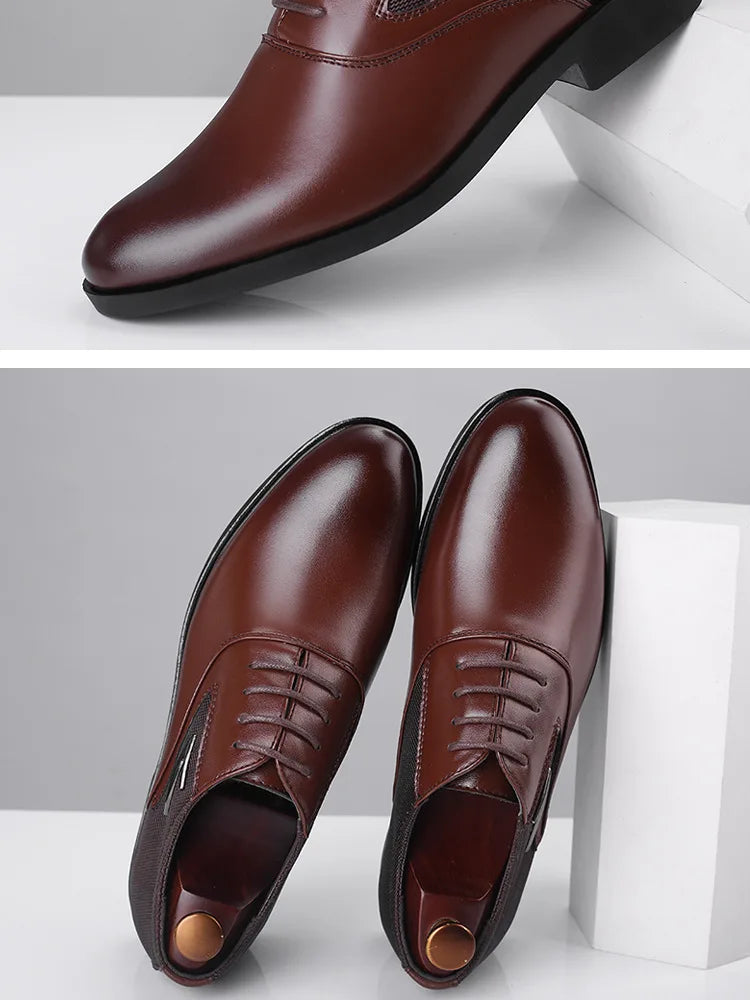 Herrenschuhe – Klassisches Freizeitleder, weich und formell