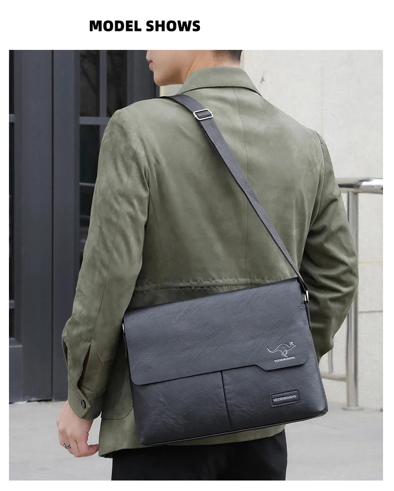 Men’s Messenger Bag – Timeless Sophistication for Stylish Men | Perfect for iPad and Laptop