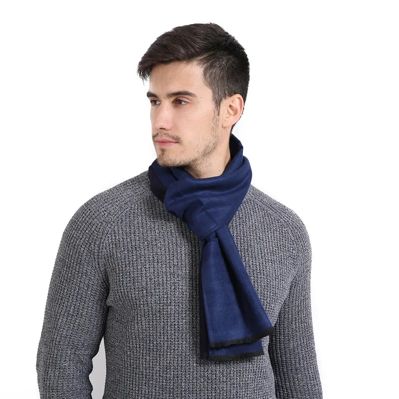 Men's Pashmina Scarf for Men, Wool Scarf for Winter.