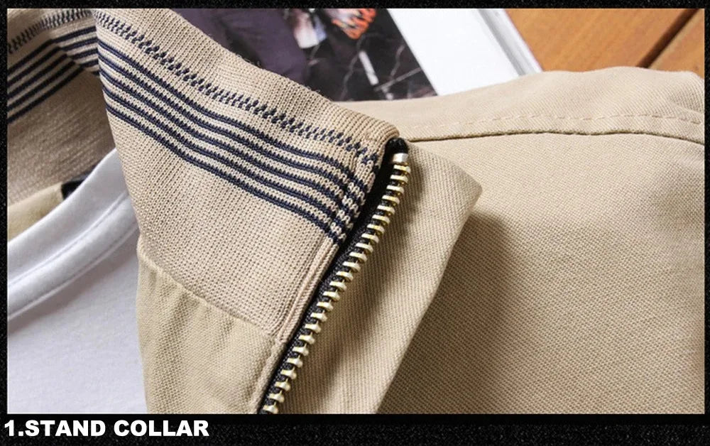 Men’s Casual Jacket with Thermal Lining and Modern Design