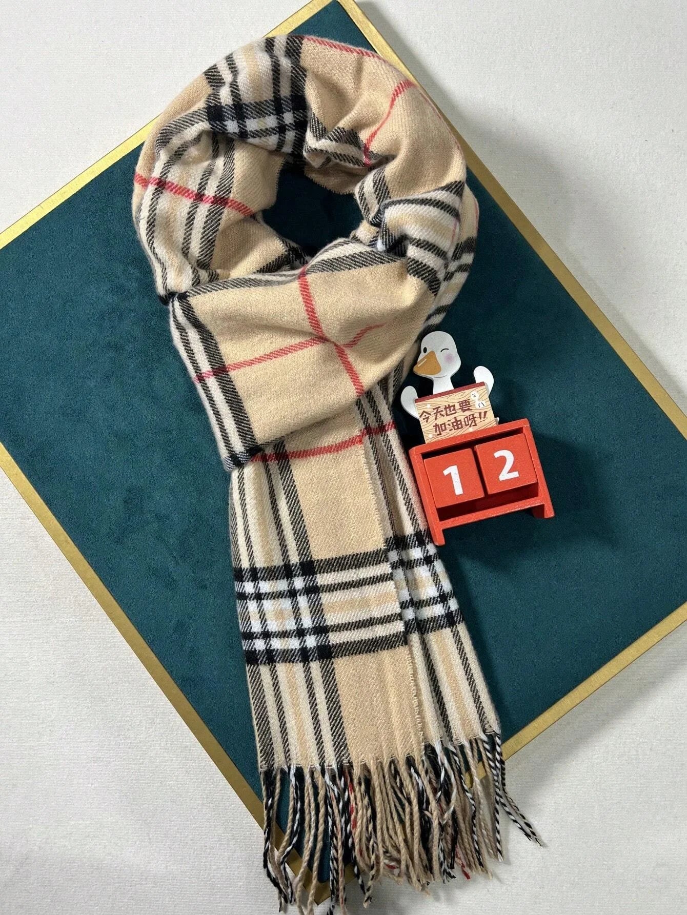 Warm Scarf - Winter Design, Men's Shawl.