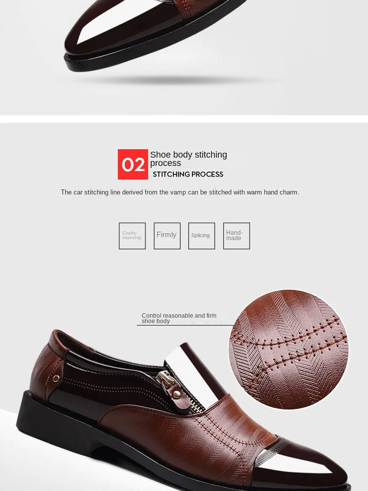 Formelle Lederschuhe für Herren – spitze Zehenpartie, lässige Luxus-Herrenschuhe für Herren