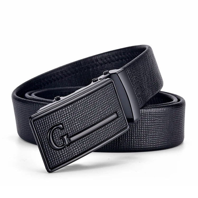 Men’s Automatic Buckle Belt – Elegant Leather Waistband