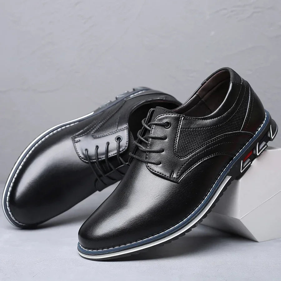 Retro Herrenschuhe - Business Brand Lederschuhe
