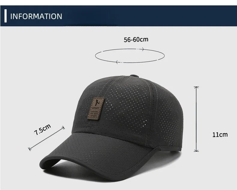 Men’s Sports Cap with Ventilation Holes