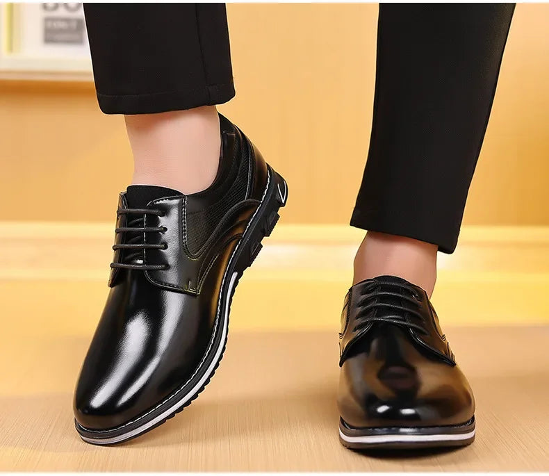 Retro Herrenschuhe - Business Brand Lederschuhe