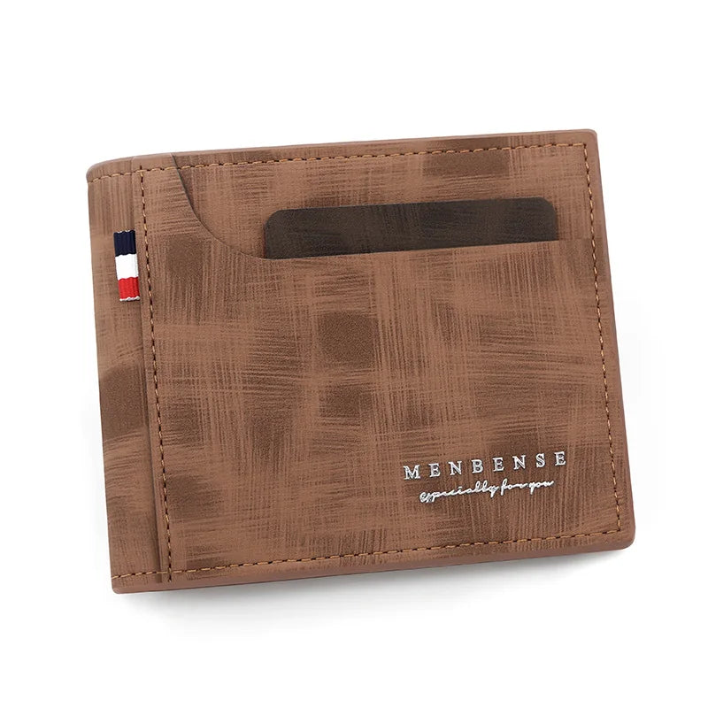 Slim Men’s Wallet with External Card Slot – Modern & Functional