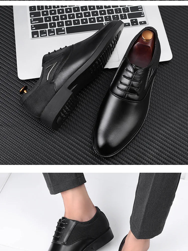 Herrenschuhe – Klassisches Freizeitleder, weich und formell