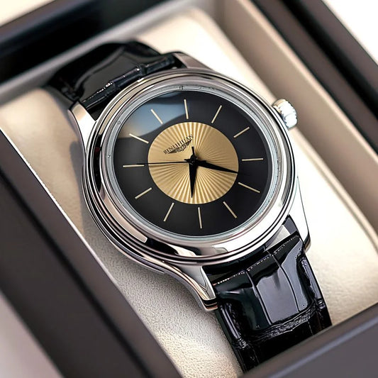Luxury Brand Men's Business Waterproof Quartz Leather Wrist Watch