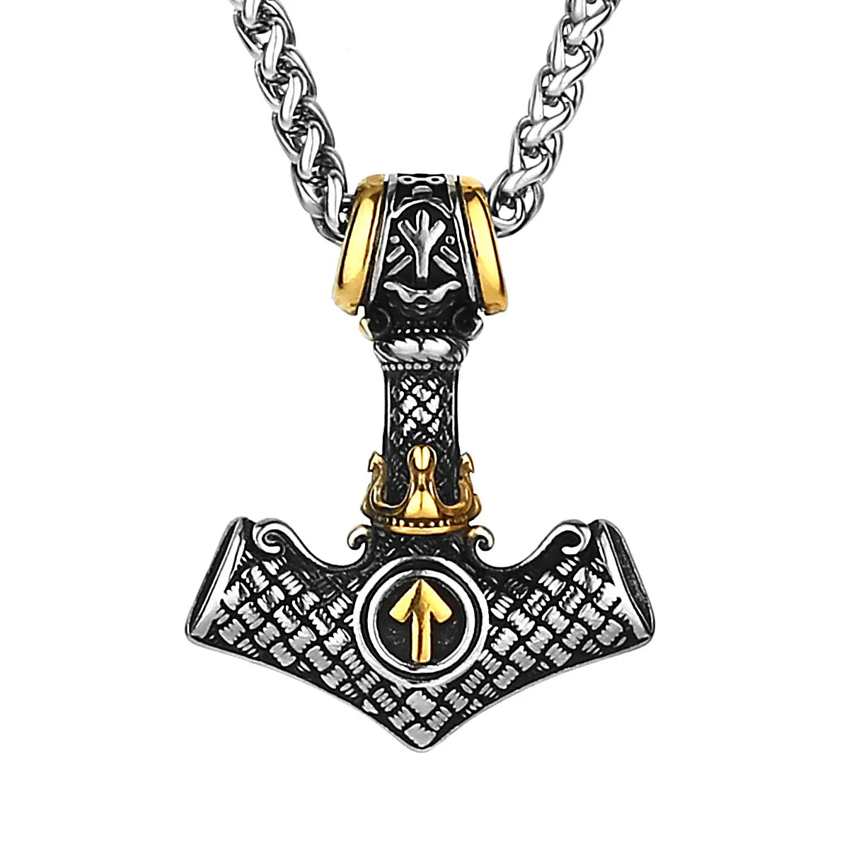 Viking Rune Pendant Necklace For Men