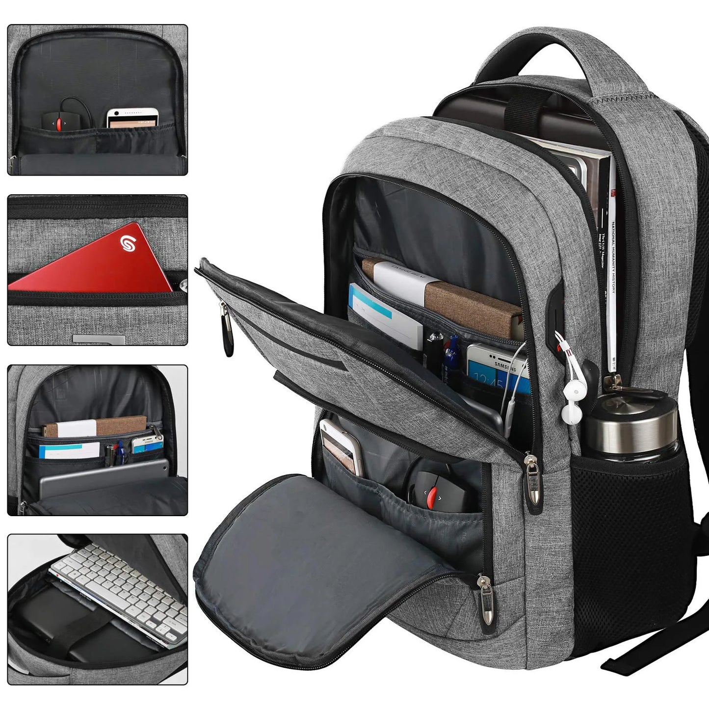 Men’s Executive Anti-Theft Backpack – Modern, Technological and Spacious