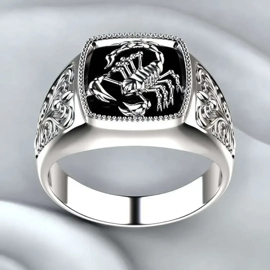 Scorpion Signet Ring – Bold Zodiac Power