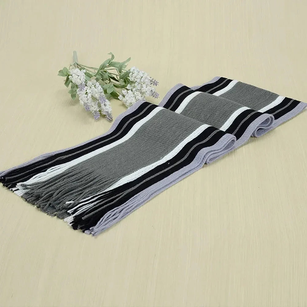 Classic Men's Scarf - Striped Business Casual