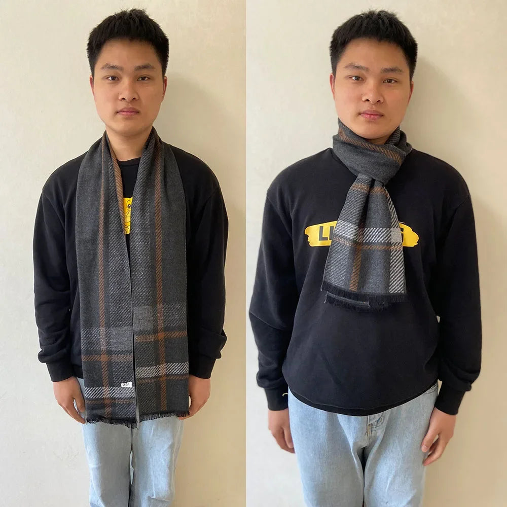 Men's Pashmina Scarf for Men, Wool Scarf for Winter.