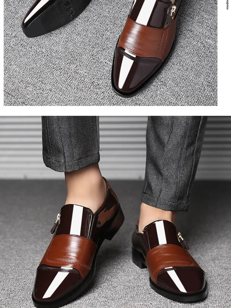 Formelle Lederschuhe für Herren – spitze Zehenpartie, lässige Luxus-Herrenschuhe für Herren