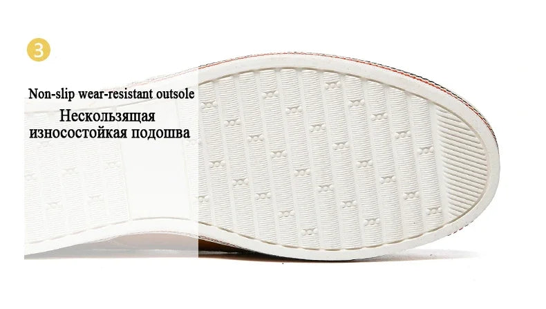 Freizeitschuhe aus Leder für Herren – Niedriger Mokassin, echtes Leder