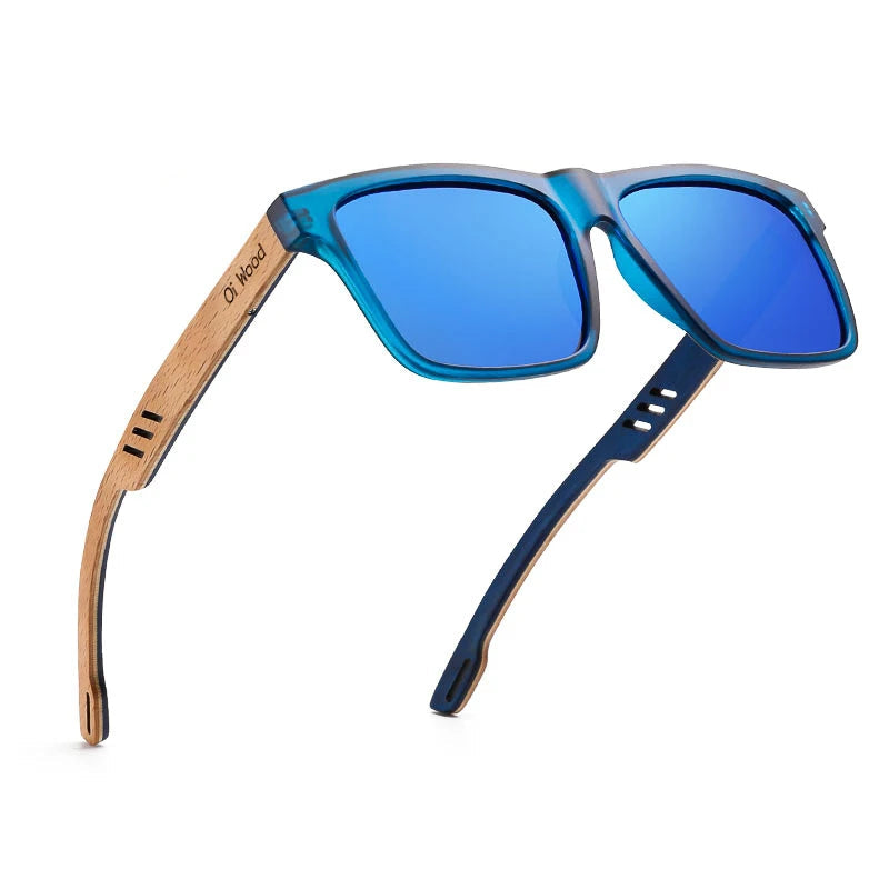 Polarized Sunglasses with Natural Bamboo Temples – Eco-Chic Style Polarized UV400