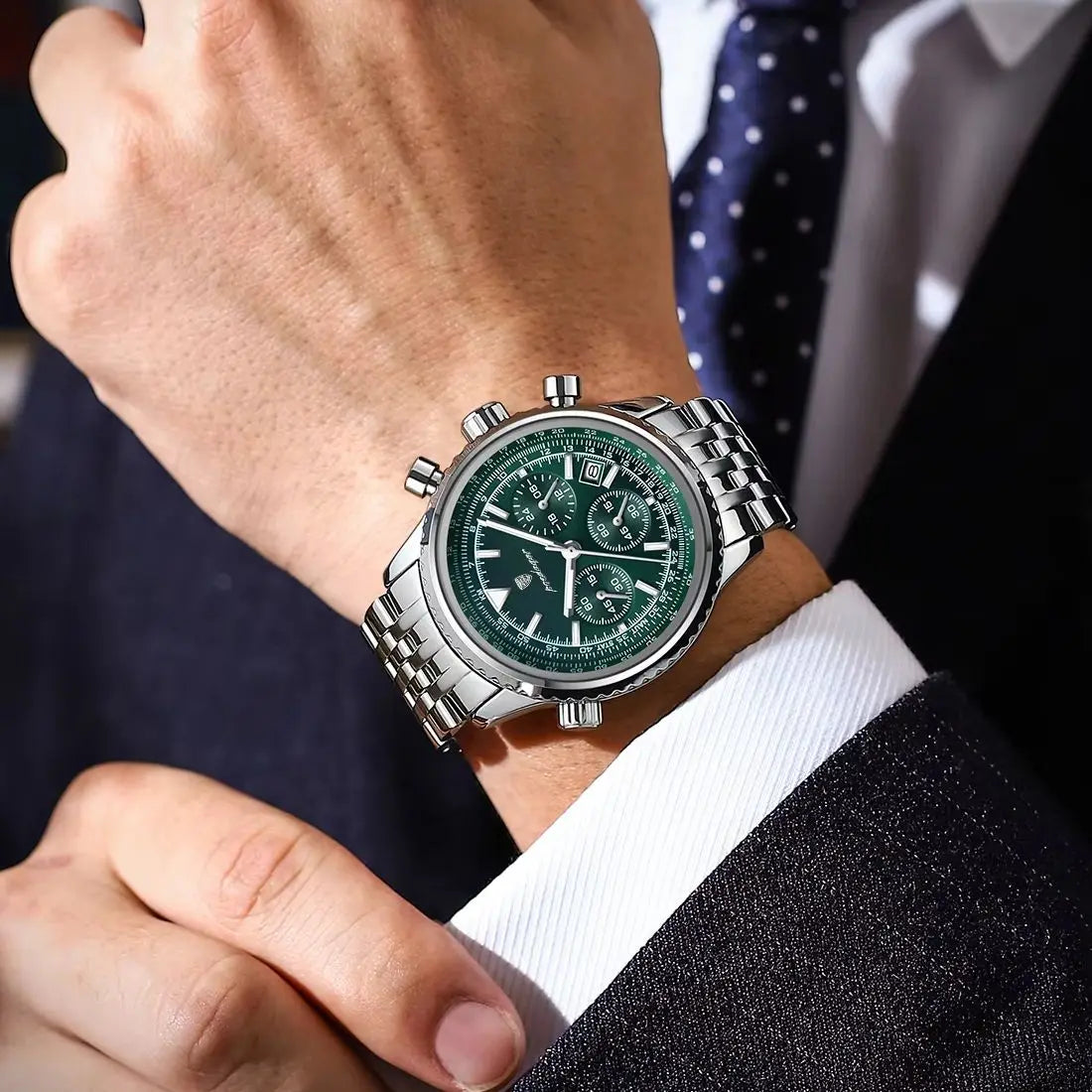 Luxury Men’s Watch with Functional Chronograph