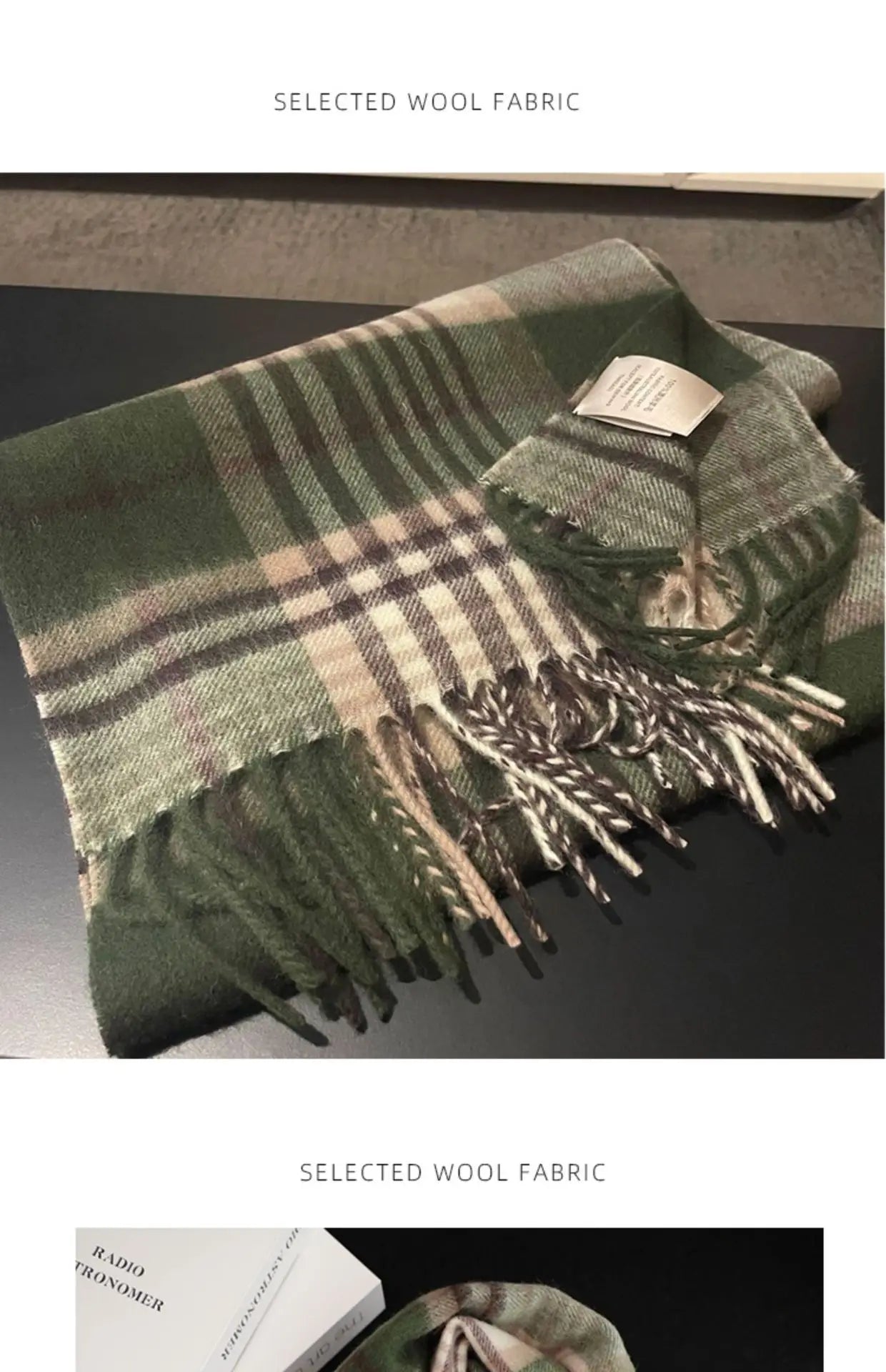 Men's wool scarf - British versatile