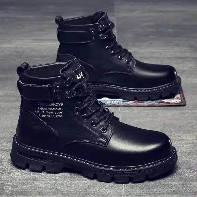 Neuer Motorradstiefel - Wasserdichter Lederstiefel