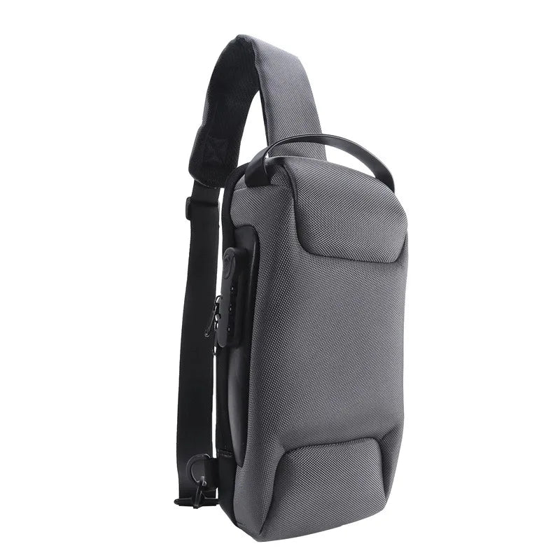 Anti-Theft Crossbody Bag with USB Charging – Modern, Secure, and Waterproof