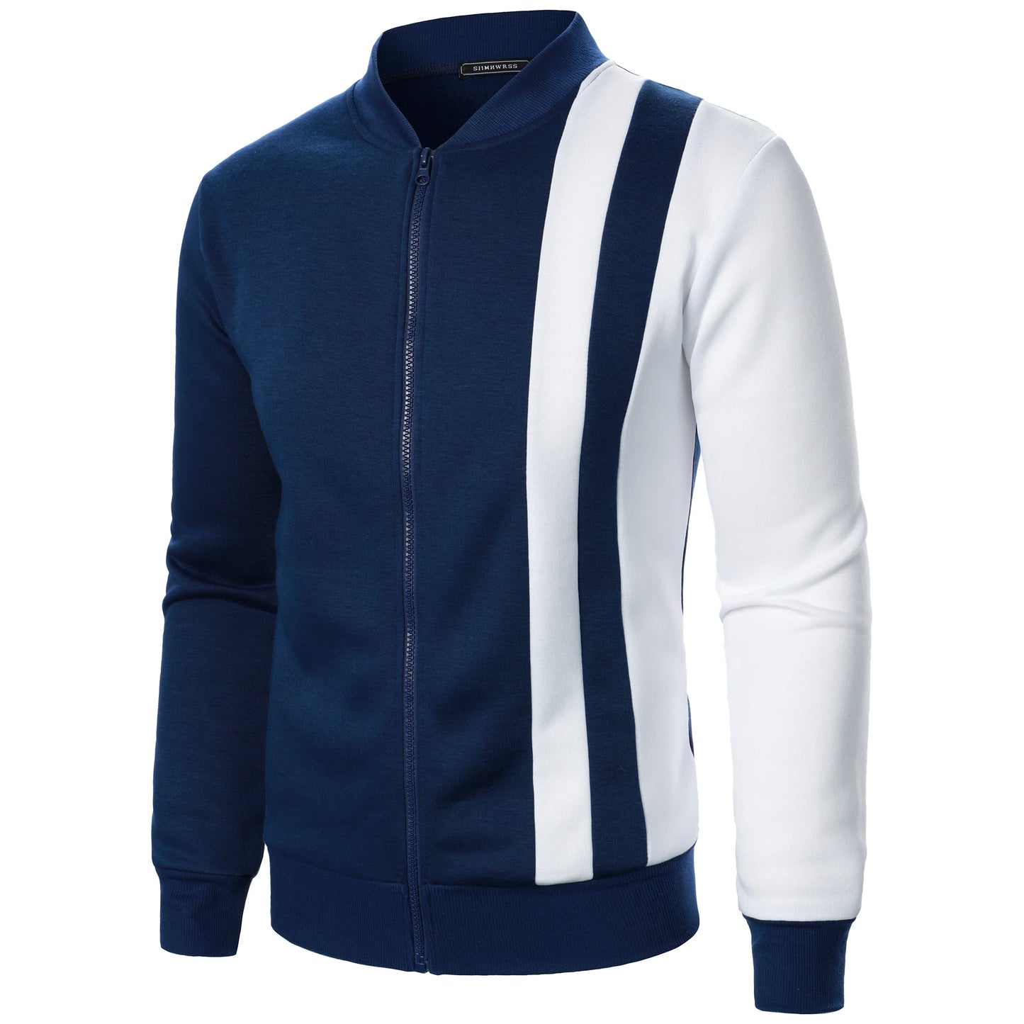 Men’s Sport Jacket with Contrasting Design and Slim Fit