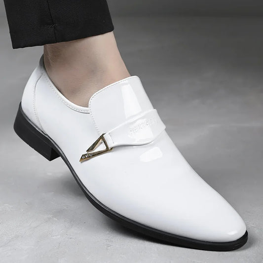 Men's Patent Leather - Business Shoes, Pointed toe