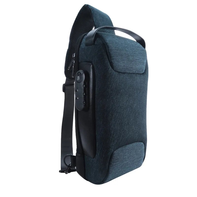 Anti-Theft Crossbody Bag with USB Charging – Modern, Secure, and Waterproof