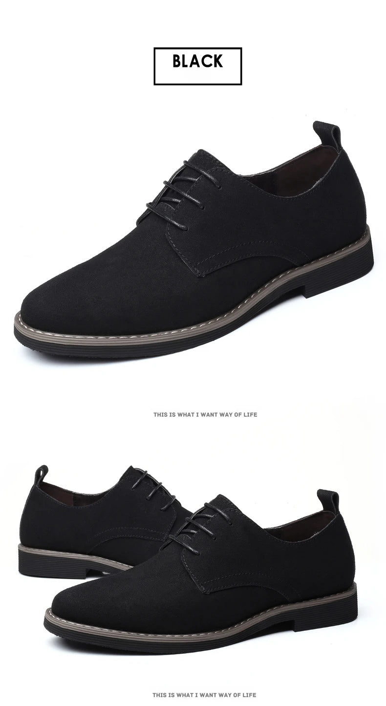 Herren Freizeitschuhe - Wildleder mit Schnürsenkeln