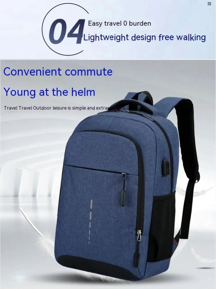 Men’s Premium Anti-Theft Backpack with USB Port – Modern Waterproof Design & Large Capacity for Laptop